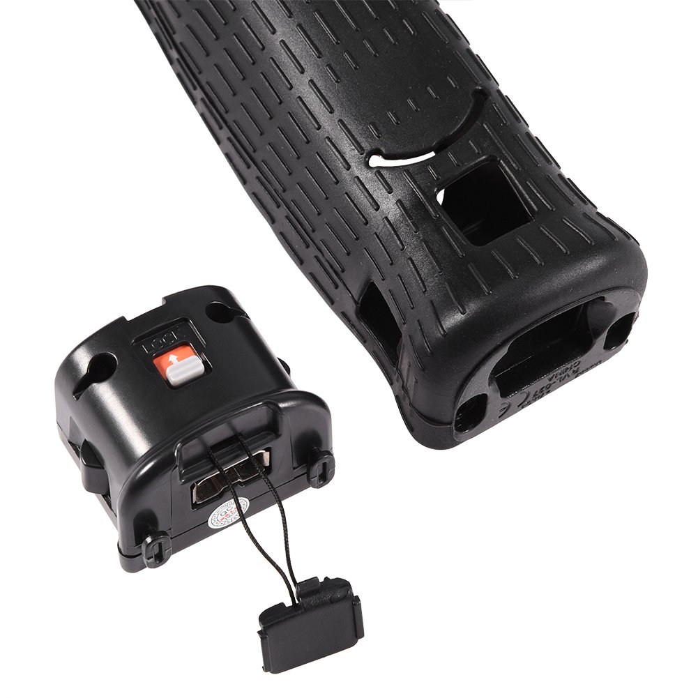 Zerone Motion Plus Adattatore Accessorio per Telecomando con Cover in Silicone per Remote Controller(Nero)