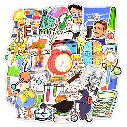 Preisvergleich Produktbild Wasserflaschen-Aufkleber für Laptops, iPad, Auto, Gepäck Wissenschaft C