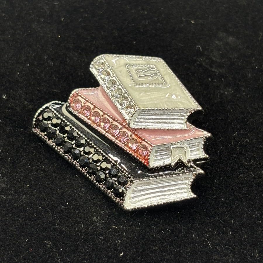 Broche livre en strass pour illuminer le style des lectrices - 6