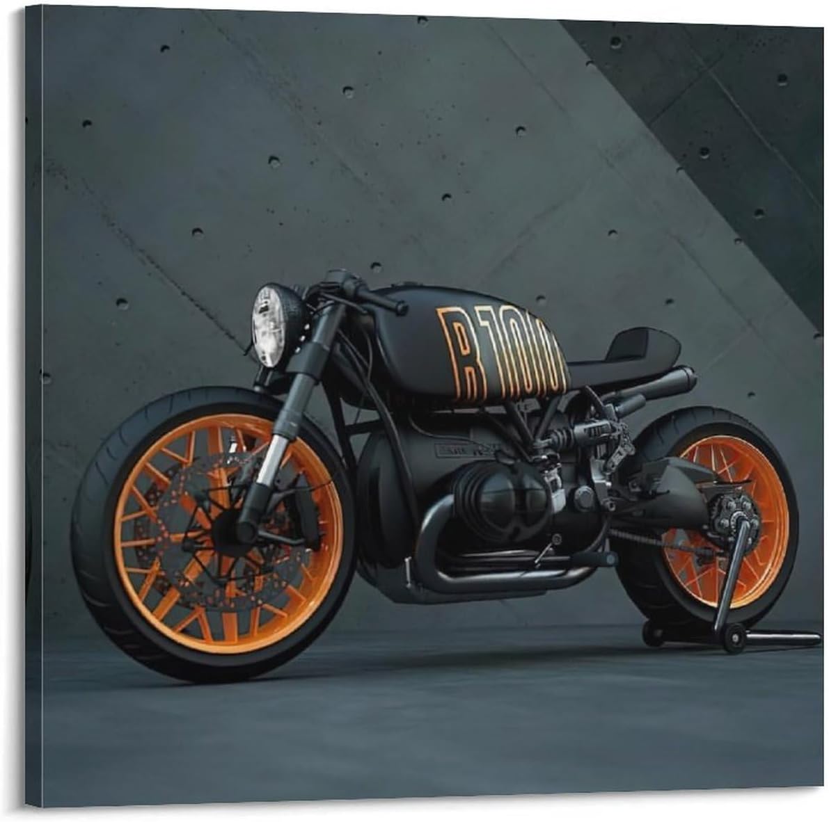 JLTC Motorcycle Poster R100RT Cafe Racer Street Bike Poster Decorative Painting Canvas Wall Posters And Art Picture Print Modern Family Bedroom Decor Posters 28x28inch(70x70cm)