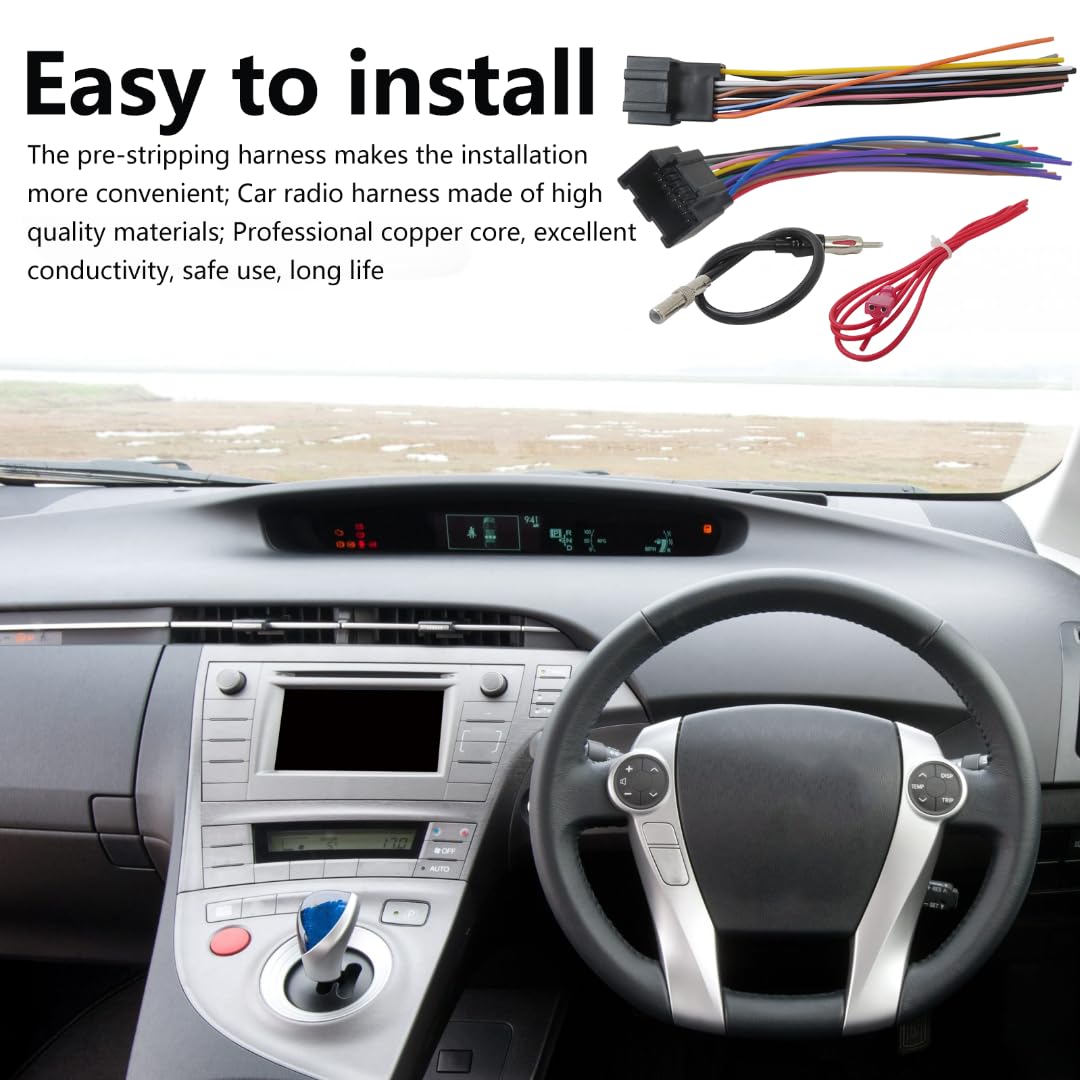 Cablaggio Radio E Adattatore Antenna Per Chevy Silverado 1500 2500 (1999-2002)