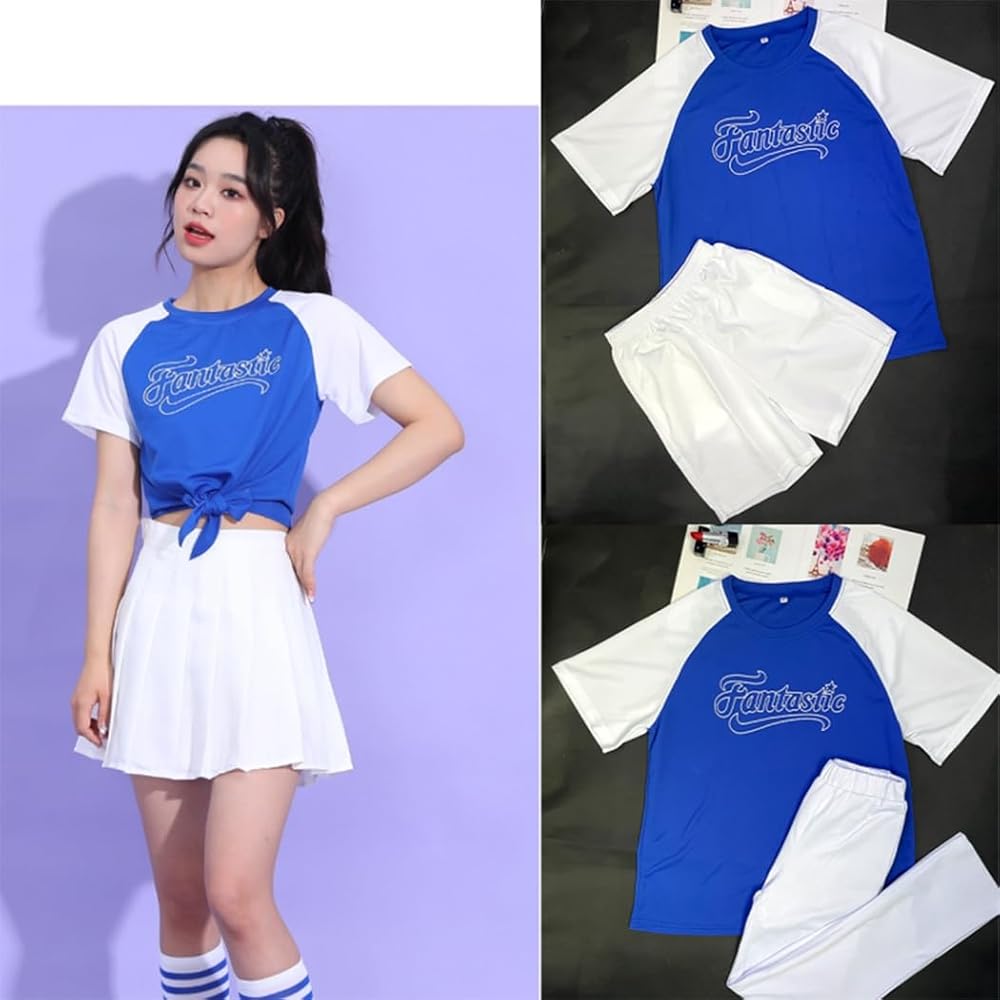 チアダンス　発表会の服（Woo⭐︎） Amazon.co.jp: [AWONGAHI] チアリーダー チアダンス