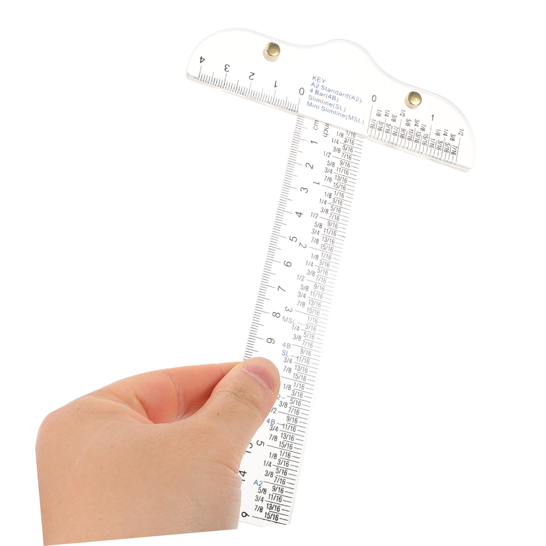 Sewroro 5piezas Regla t Transparente De Plástico Para Medición Herramienta De Carpintería y Ligera Para Dibujo y Diseño