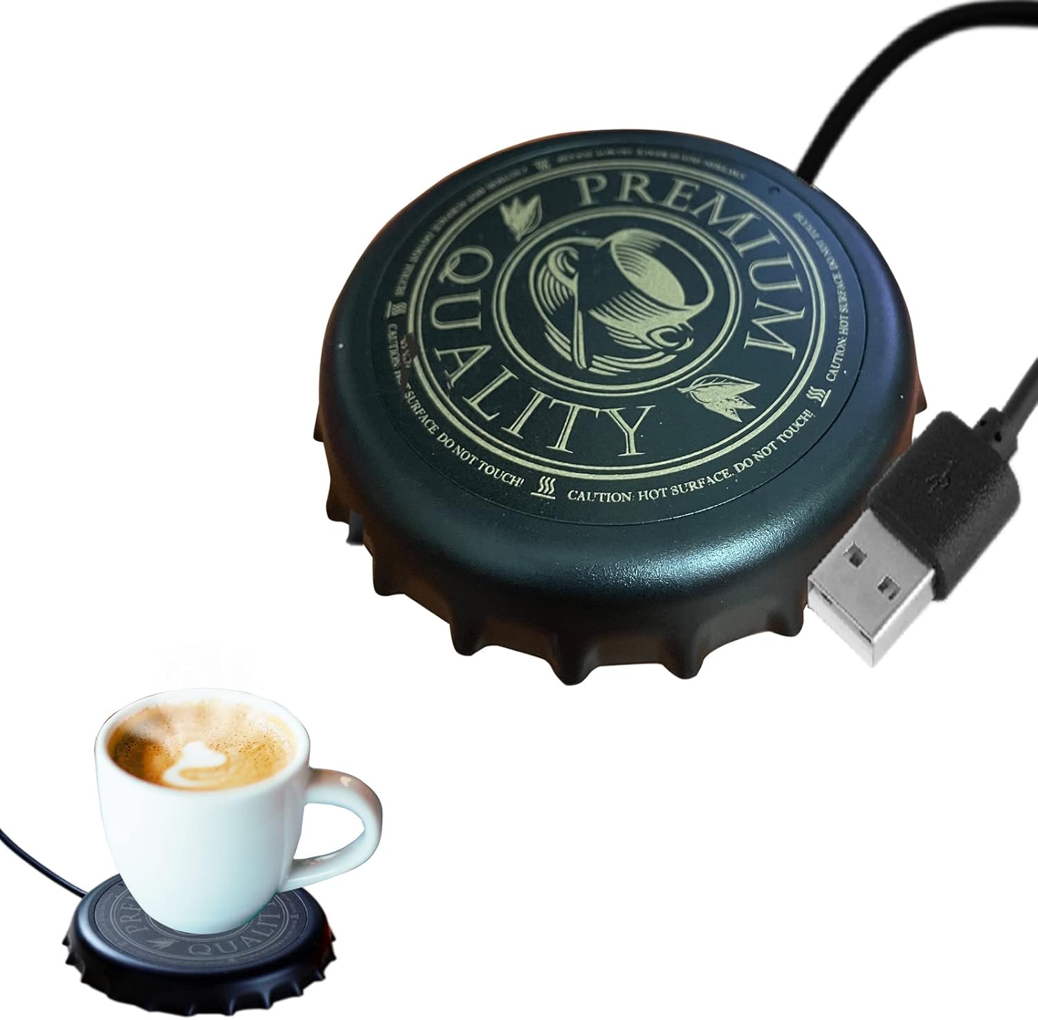 MEDOYOH USB Mug Warmer Bottle Cap Style, Coffee Warmer Tea Warmer