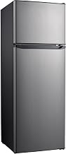 12.0 Cu. Ft. Top Mount Refrigerator with Freezer, Dual Door Fridge, Adjustable Thermostat Control, Removable Glass Shelves, Energy-Efficient Low Noise, Stainless Steel (YGLR12TS5F)