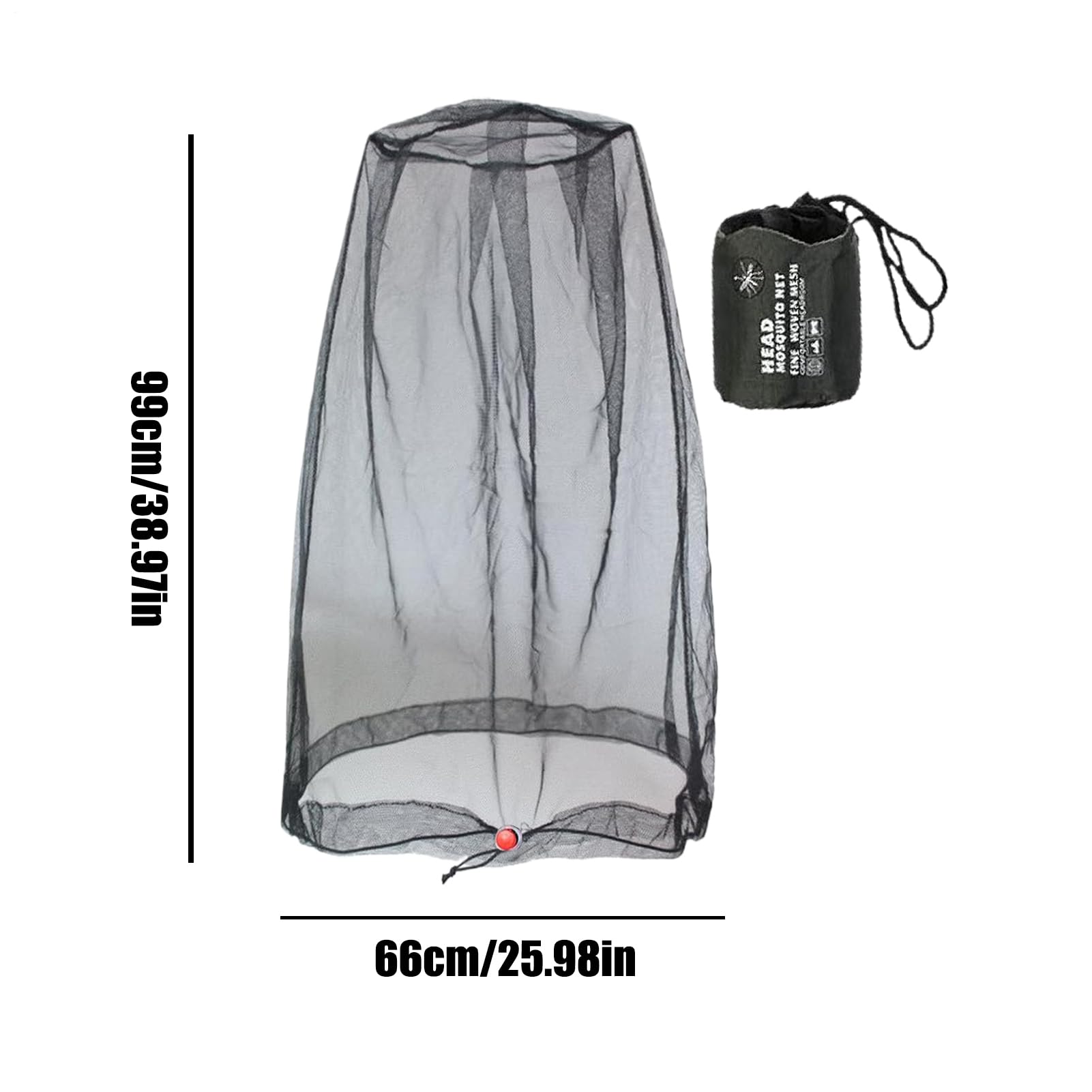 Fly Face Net – Coulisse traspirante fori sottili sopra il cappello – protezione per pesca, campeggio, escursionismo, giardinaggio, attività all'aperto protezione