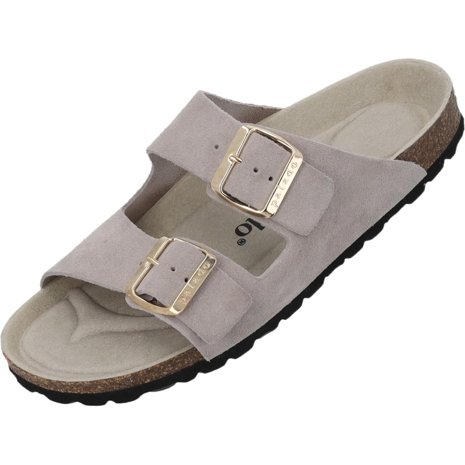 Palado Pantoletten Damen Korfu Mono - bequeme Sandalen Made in Spain - Hausschuhe mit dämpfendem Kork-Fußbett - modische Sommerschuhe