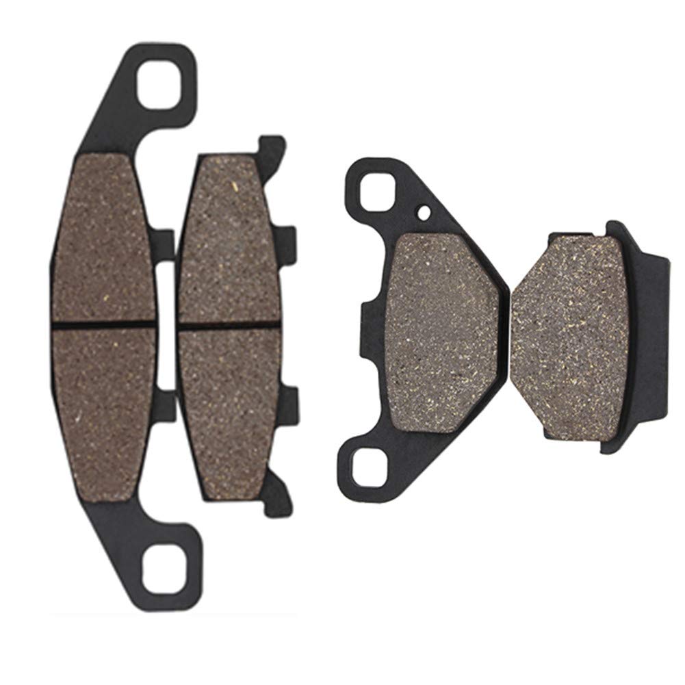Cyleto Front and Rear Brake Pads for Ninja 500 EX500 EX 500 1994-2009 ZR 250 ZR500 A Balius 500 1991-1995 ZZR 250 EX 250 H 1990-2001 GPz 500 GPz500 S EX 500 D 1994-2001