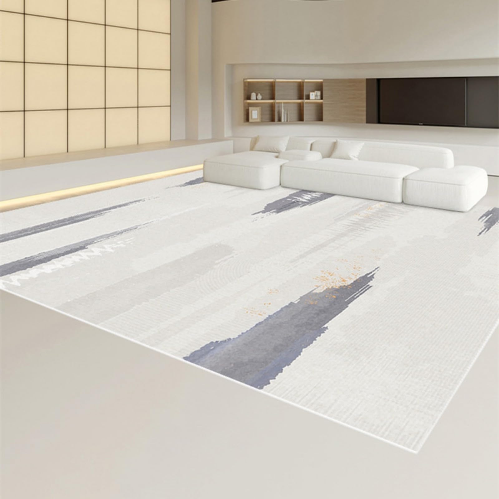 Tapis de salon doux idéal pour isoler le sol d'une chambre à coucher