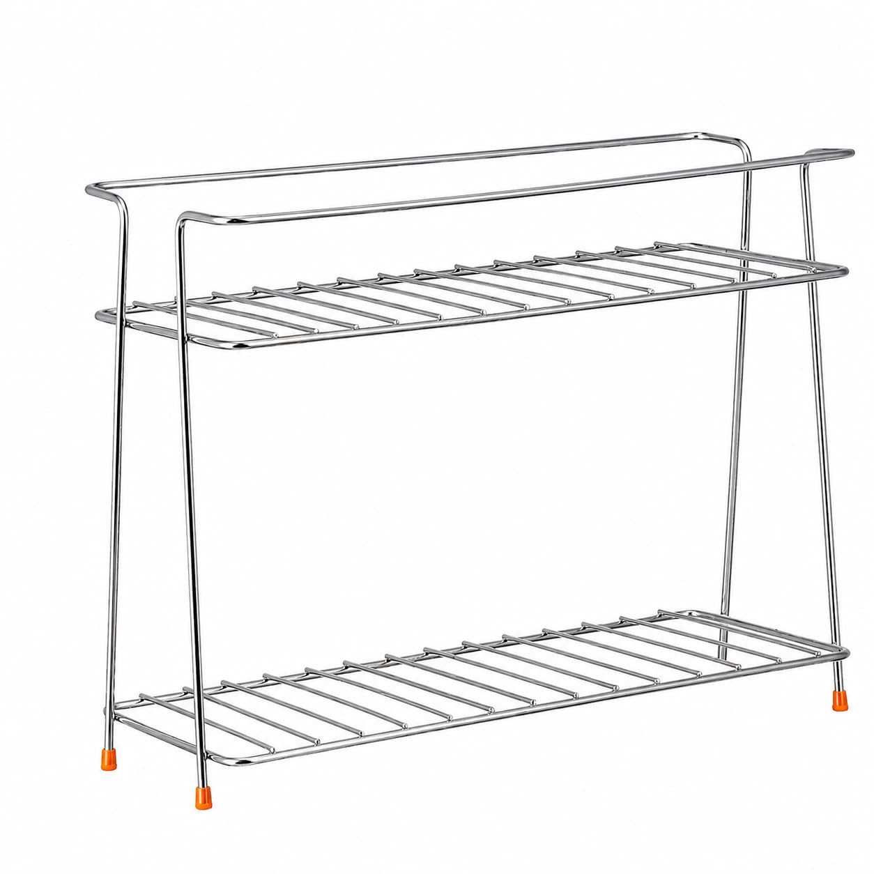 Tabletop Spice Rack For Your Kitchen_Countertop Spice s And Masala Rack 2 -Tiered Shelf And 2 Layer Stainless Steel And Special Countertop Spice Rack-(Pack Of One) (Nhsp) — Amazon image 2