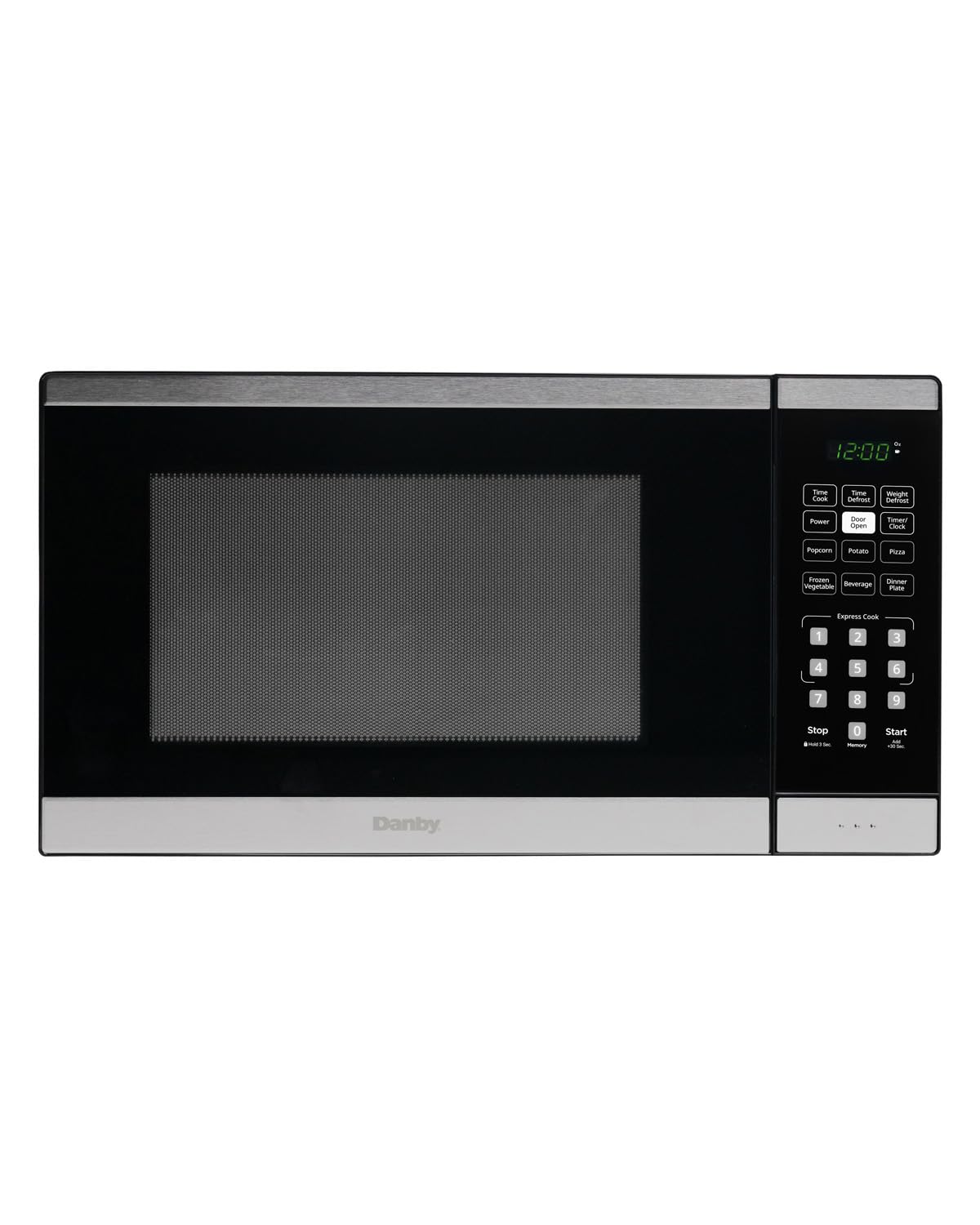 Danby DBMW1126BBS 1.1 cu. ft Countertop Microwave, Black and Stainless Steel