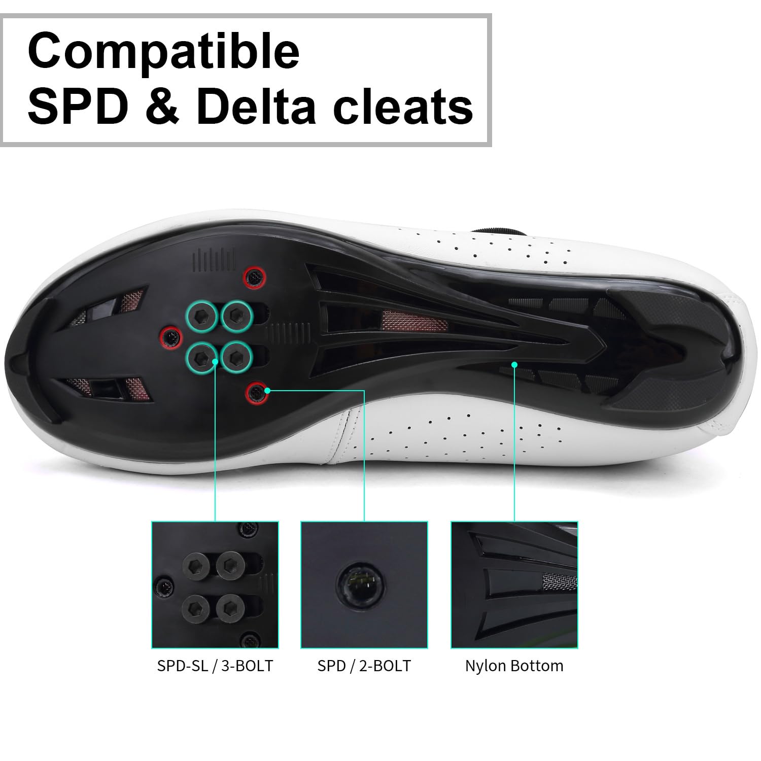Hixingo Zapatillas de Ciclismo Hombre MTB SPD/SPD-SL Zapatos Bicicleta Carretera Montaña
