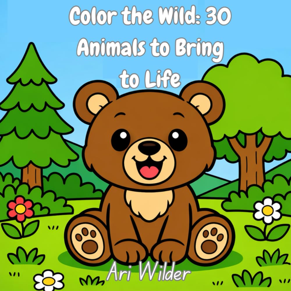 Color the Wild: 30 Animals to Bring to Life: A Fun and Easy Coloring Adventure for Kids