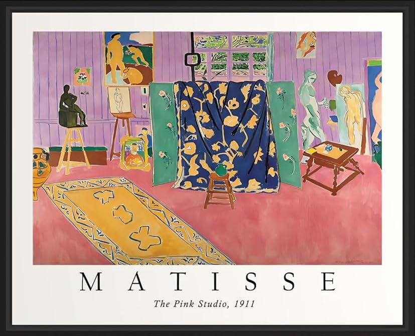 アンリ　ポスター 定番品】アンリ・マティス 「低木」ナチュラルフレーム｜ポスター