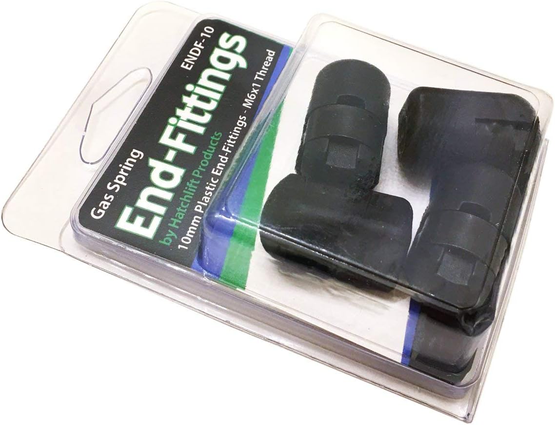 Hatchlift Products Ball Stud with Nylon Nuts - Replacement End Fitting for Socket Gas Springs - Easy Disconnect & Reconnect - Extends Gas Spring Life - Off-Season Storage, 10mm - 4 pcs