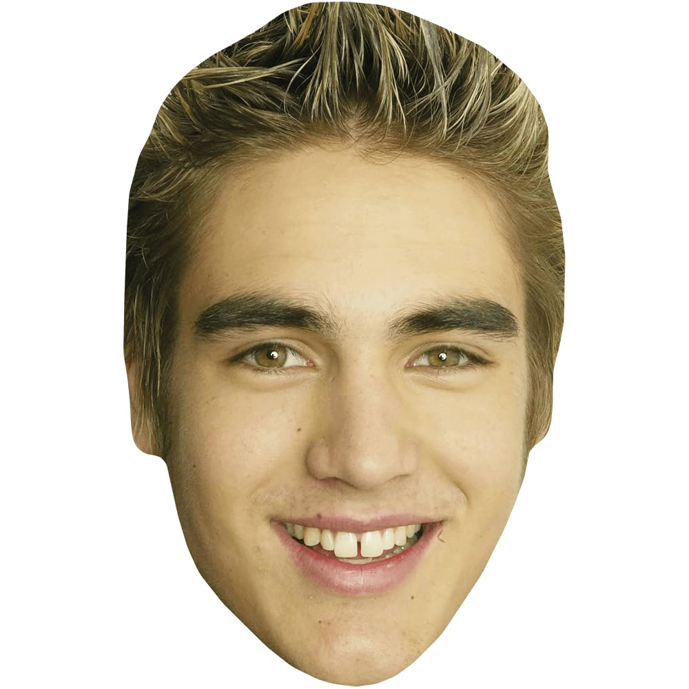 Celebrity Cutouts Lifelike Charlie Simpson (Young) Celebrity Mask, Flat Card Face, Fancy Dress Mask