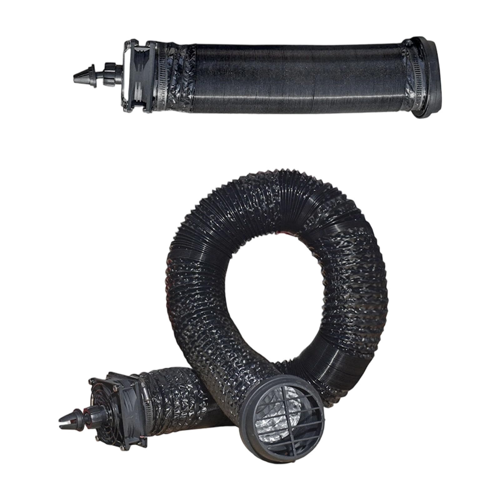 Klimaanlage Auto Extender – Flexibler Schlauch aus PP 1m/3m | Adapter zur Belüftung faltbar mit Düse | Kühlk für Rücksitz Wohnmobil und SUV (3m)