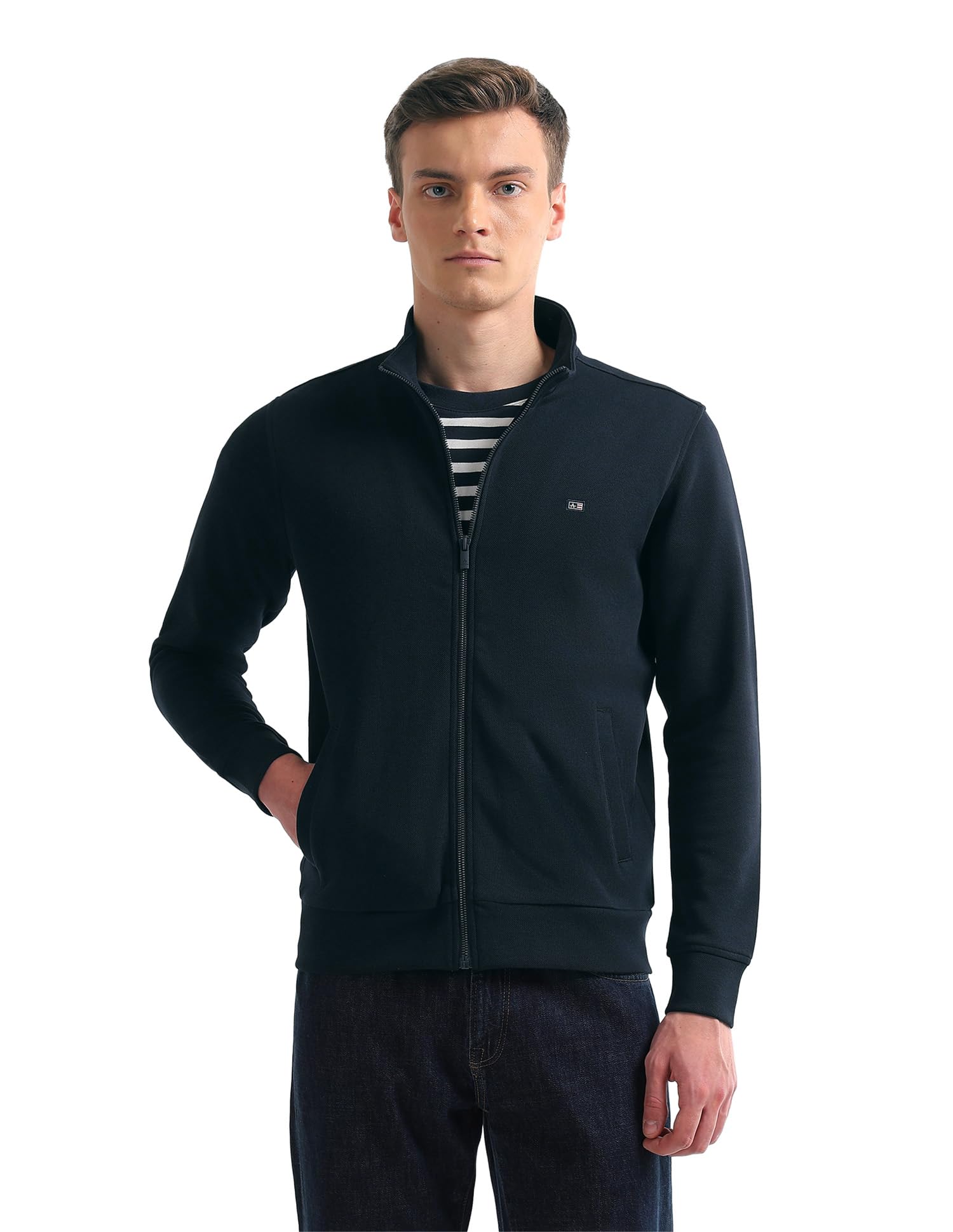 arrow sports Arrow Sport Men's Solid Regular fit Sweatshirt-picture-27