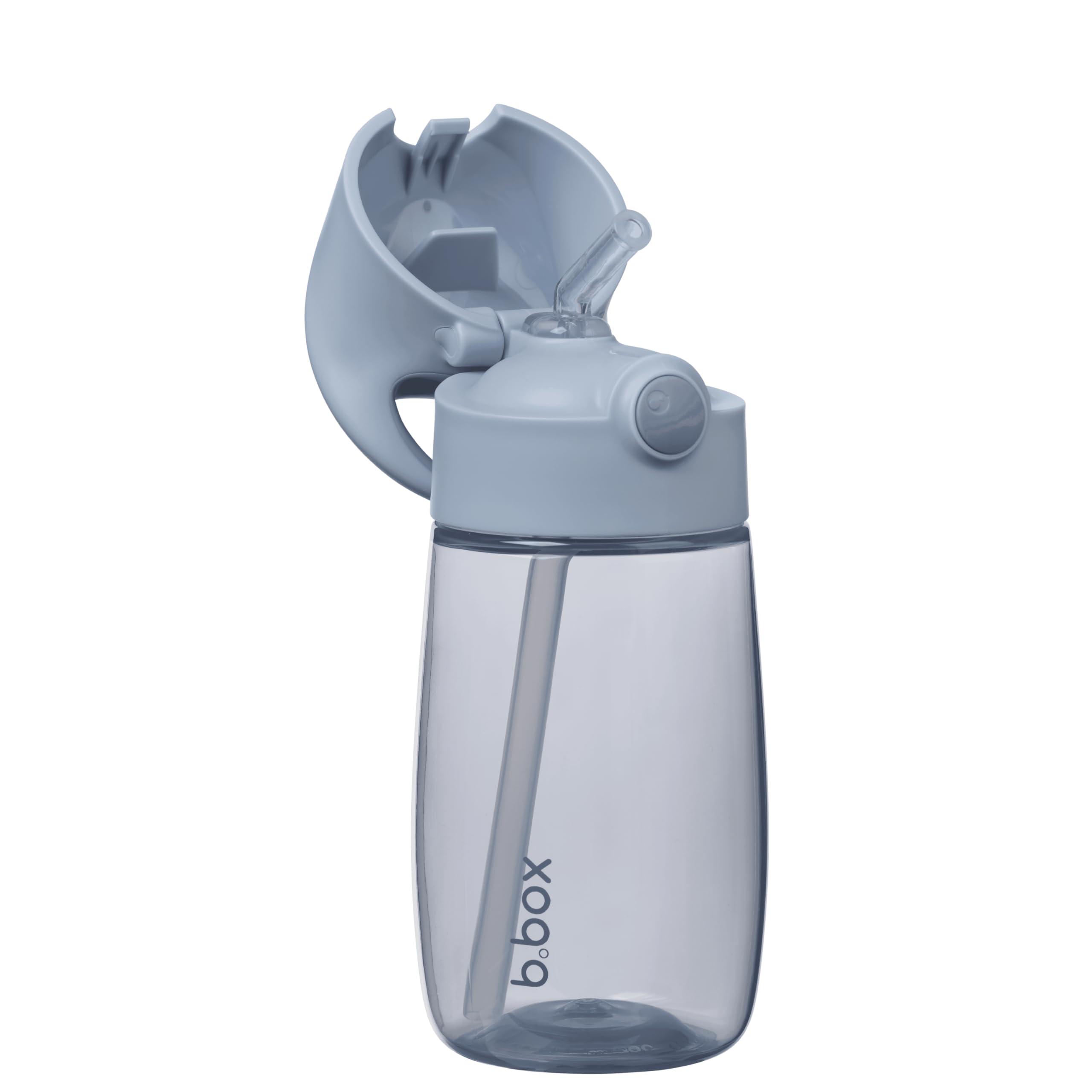 b.box Drink Bottle Jnr | Easy Grip Bottle and Leakproof Lid | Cool Modern Child Friendly Design, Freeflow Silicone Straw| 380ml