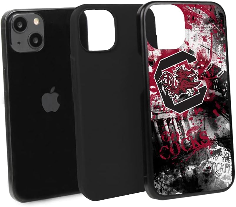 Guard Dog Case Compatible with iPhone 14 - Military Grade - Rugged Two Piece Protection - Collegiate Licensed - South Carolina Gamecocks - by Paulson Designs