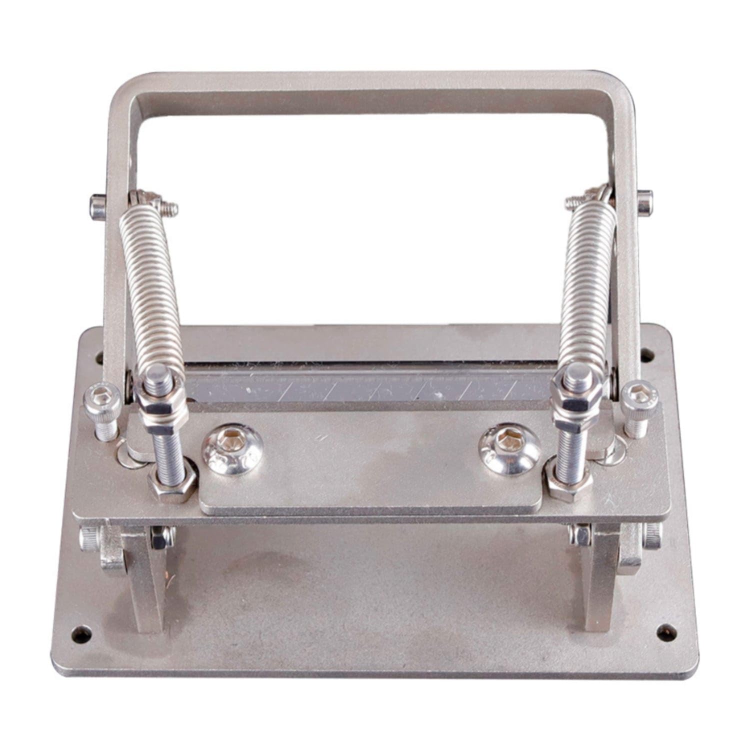 Adjustable Manual Skiving Machine with Replacement Blades Compact Manual Leather Skiver Bench-Top Leather Skiver Easy to Operate for Leathercrafters, Hobbyists, Belt Making, Workshop, Manual Leather-picture-13