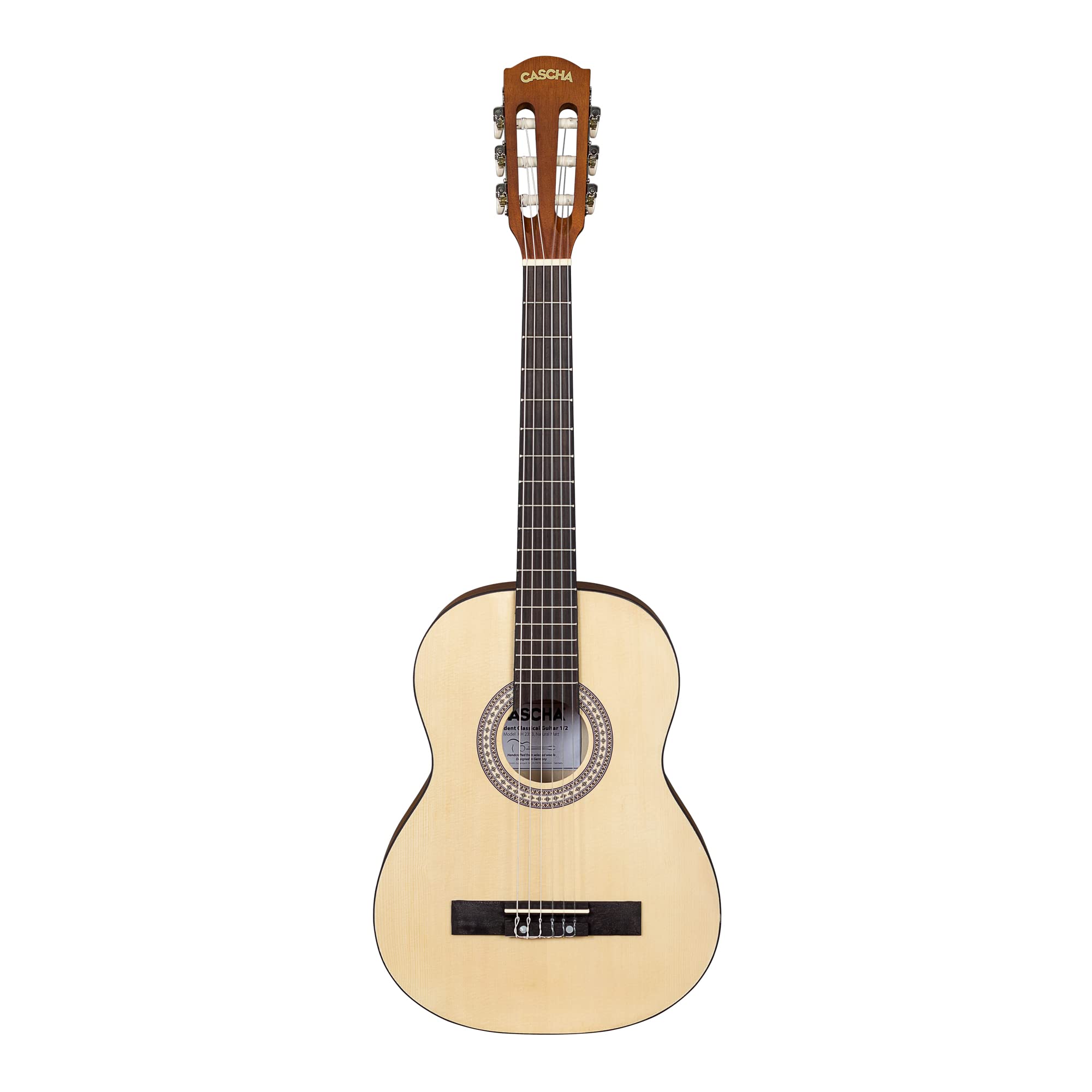 Student Series - Guitarra de concierto (tamaño 1/2, incluye funda y 3 púas)