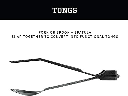 Miniatura 10 de Gerber Gear 31-003465N ComplEAT Juego de utensilios de cocina para acampar, bronce quemado