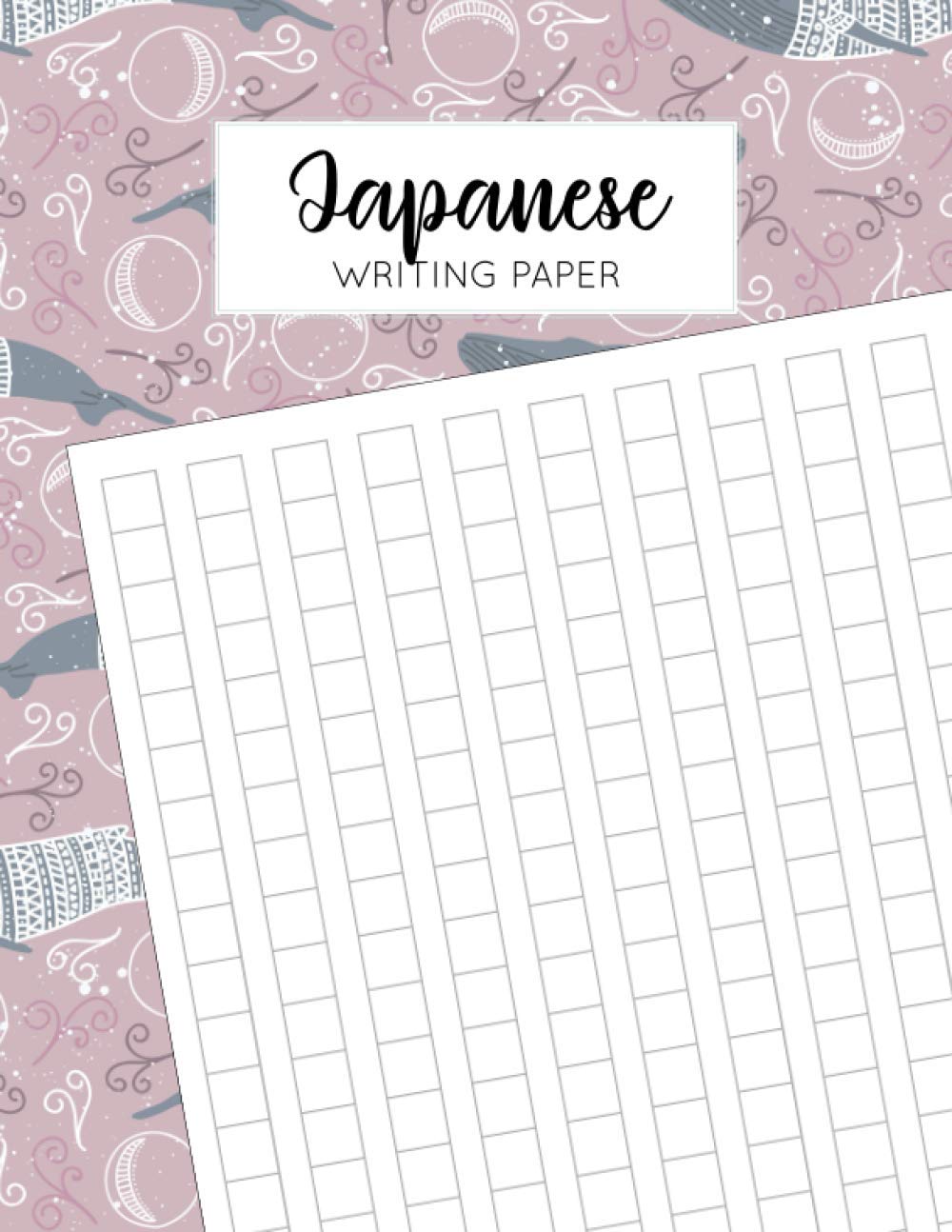 Japanese Writing Paper: Squared paper is used to write kanji hiragana or katakana character fits in each square