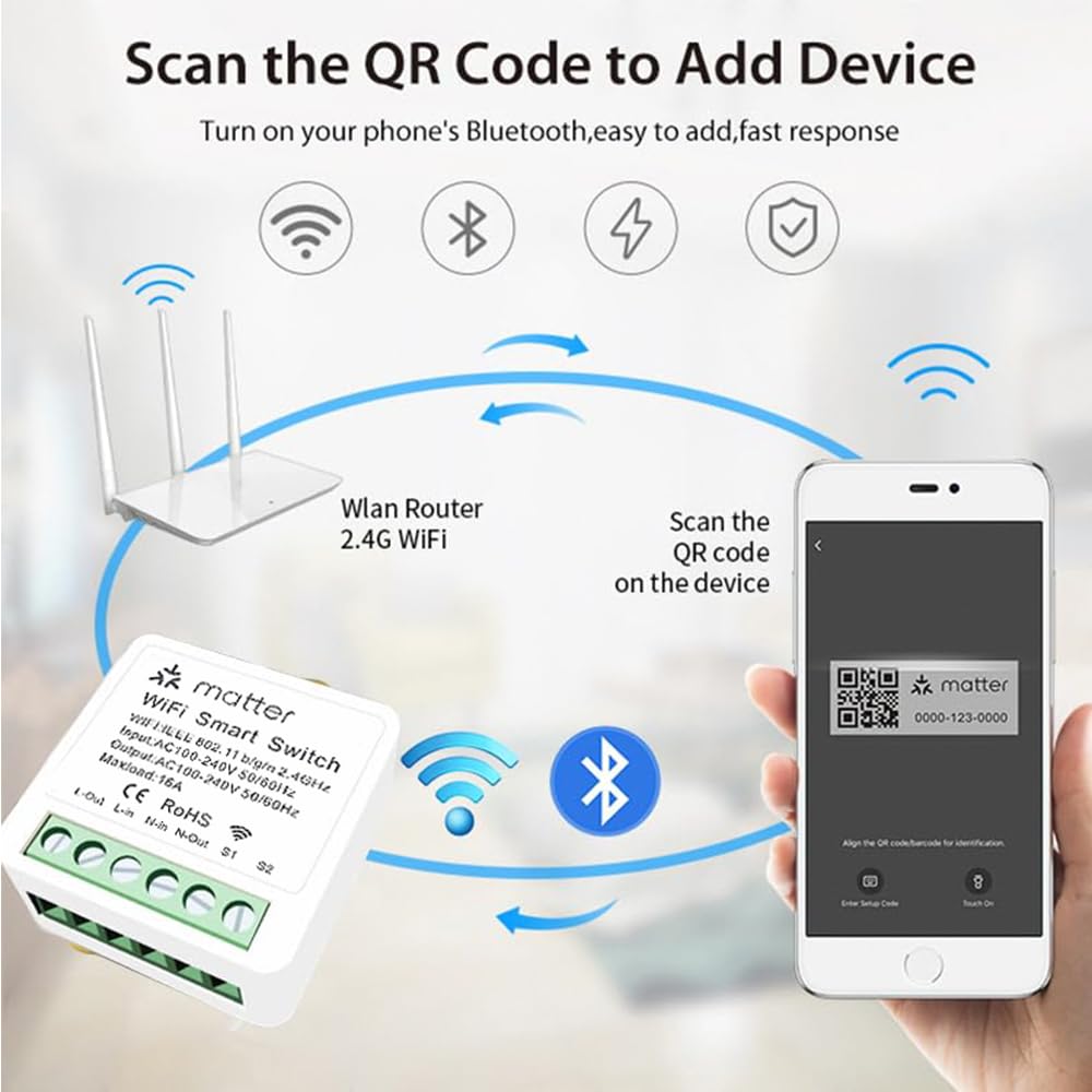 Matter Smart Switches - WiFi Light Control -7