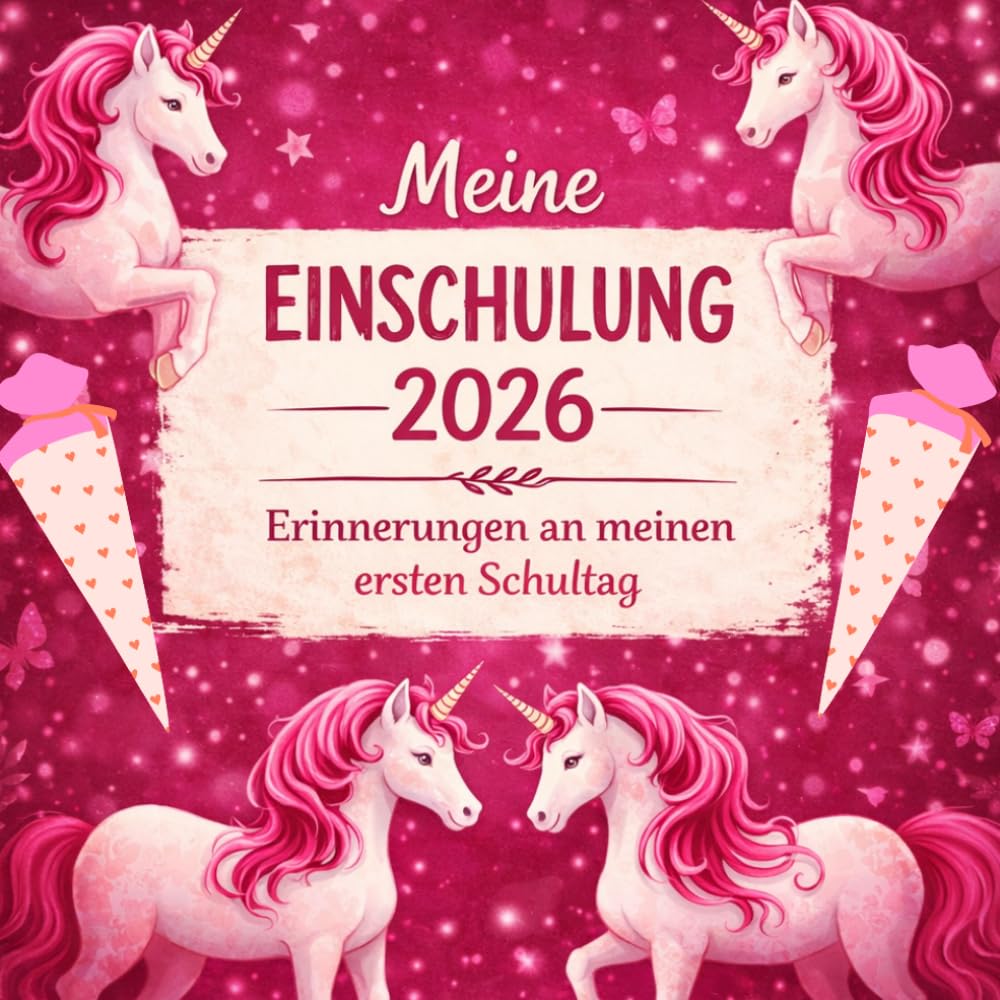 Einschulung Erinnerungsbuch – Mein 1. Schultag: | Erinnerungsbuch Einschulung 1. Klasse | Schulanfang Geschenk für Kinder (Schultüte) (Einschulung Erinnerungsbuch - verschiedene Motive)