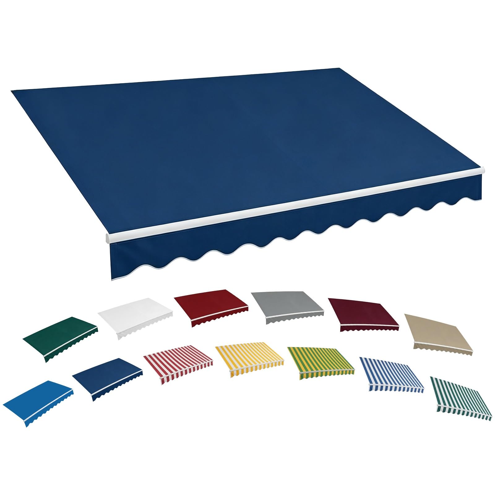 Heavy Duty Waterproof Awning Replacement Fabric for Garden, Fabric Only