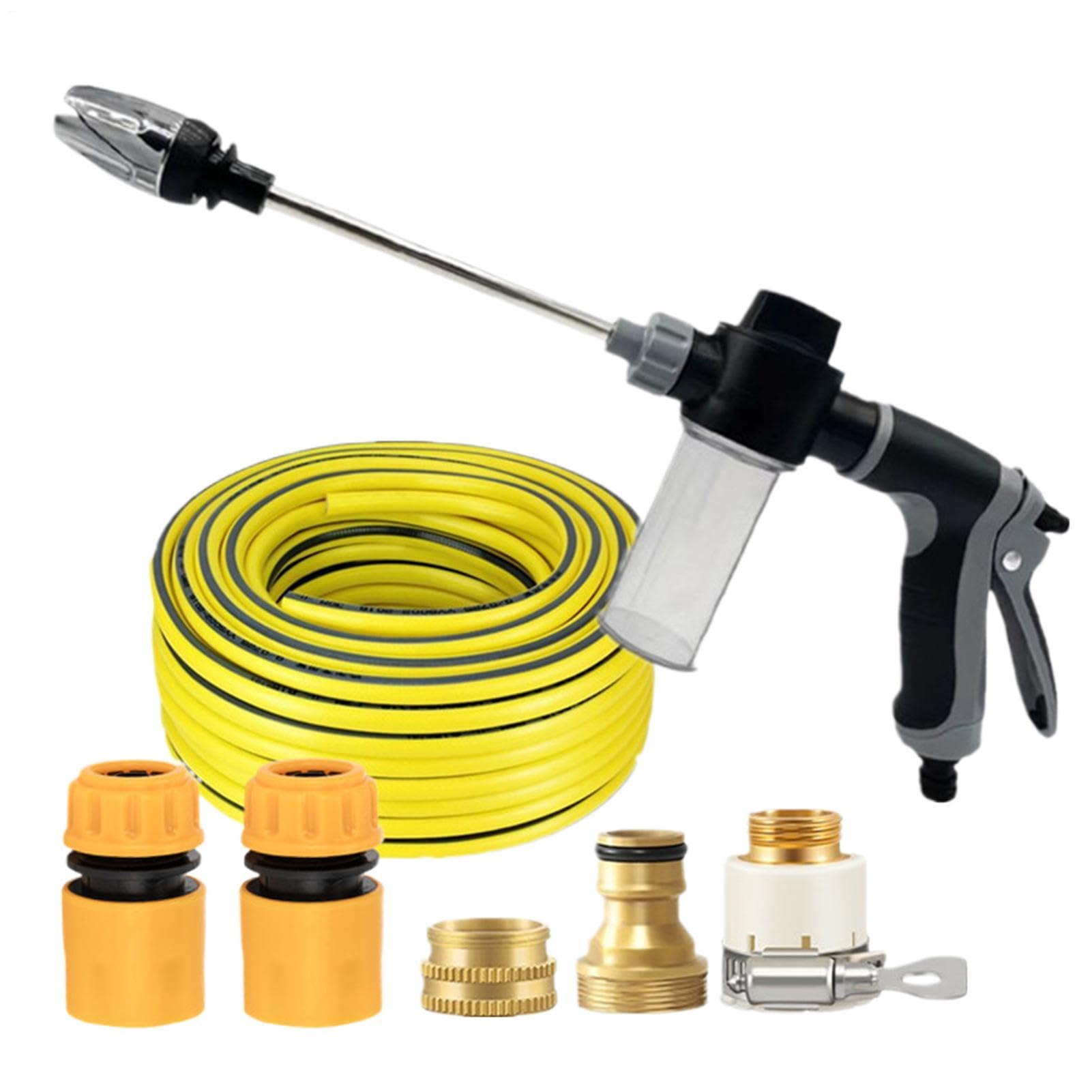 Pressure Washer, Power Washer 15x Powerful, 360° Rotating for Three Spray Modes, Durable Stainless Steel, Easy Installation, for Sidewalk, Driveway, Patio, Car, for All Garden Hoses