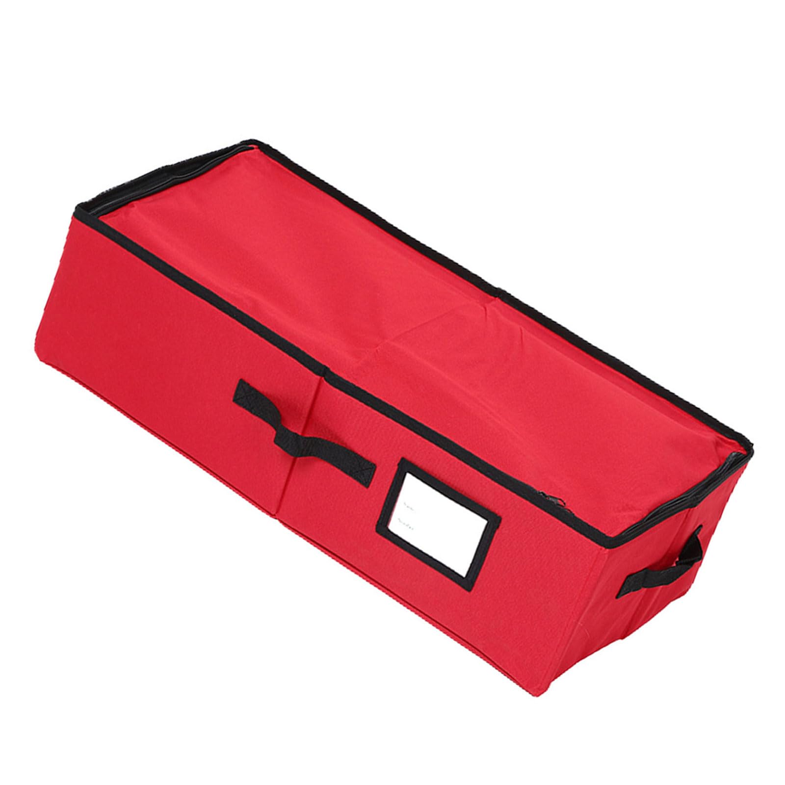 Snorvixre Large Capacity Foldable 64 Pocket Storage Container Sturdy Oxfords Materials Christmas Decoration Organizers Oxfords Cloth Decoration Storage Box
