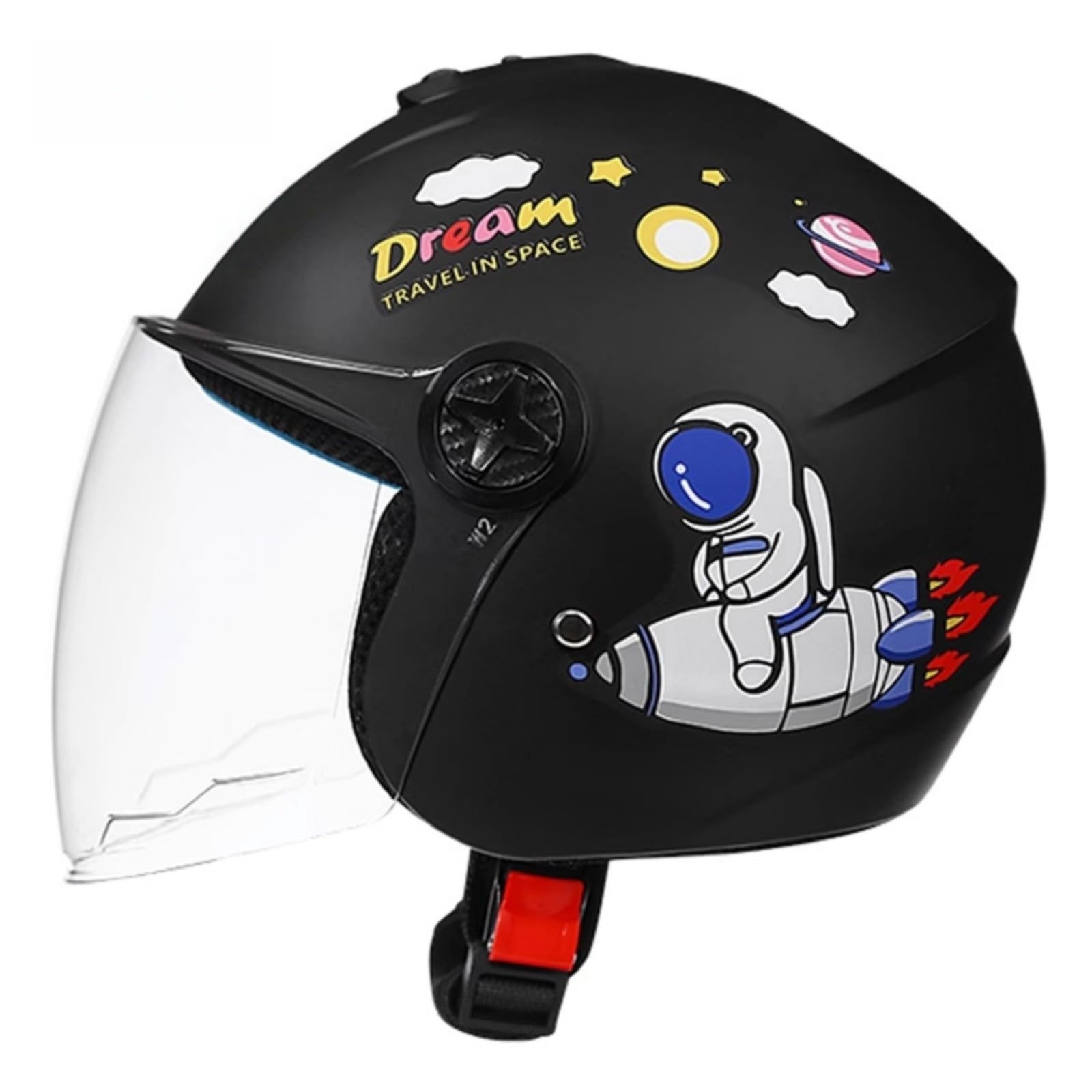 Casco Moto Bambino Scodellino ECE 22.06 Omologato Visiera Parasole ABS Slim Profile Kids Scooter Ciclismo Ragazzo Ragazza 10,46~58cm