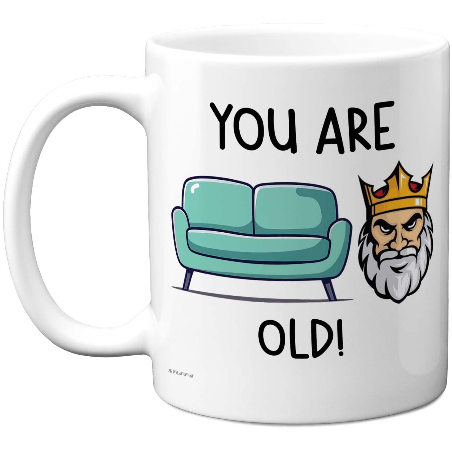 Stuff4 Men's White Funny Mug For Friend - Sofa King - Rude Happy Birthday Gifts For Family Colleague From Neighbour Friends, Novelty Gift Presents, 11Oz Ceramic Dishwasher Safe Premium Mugs