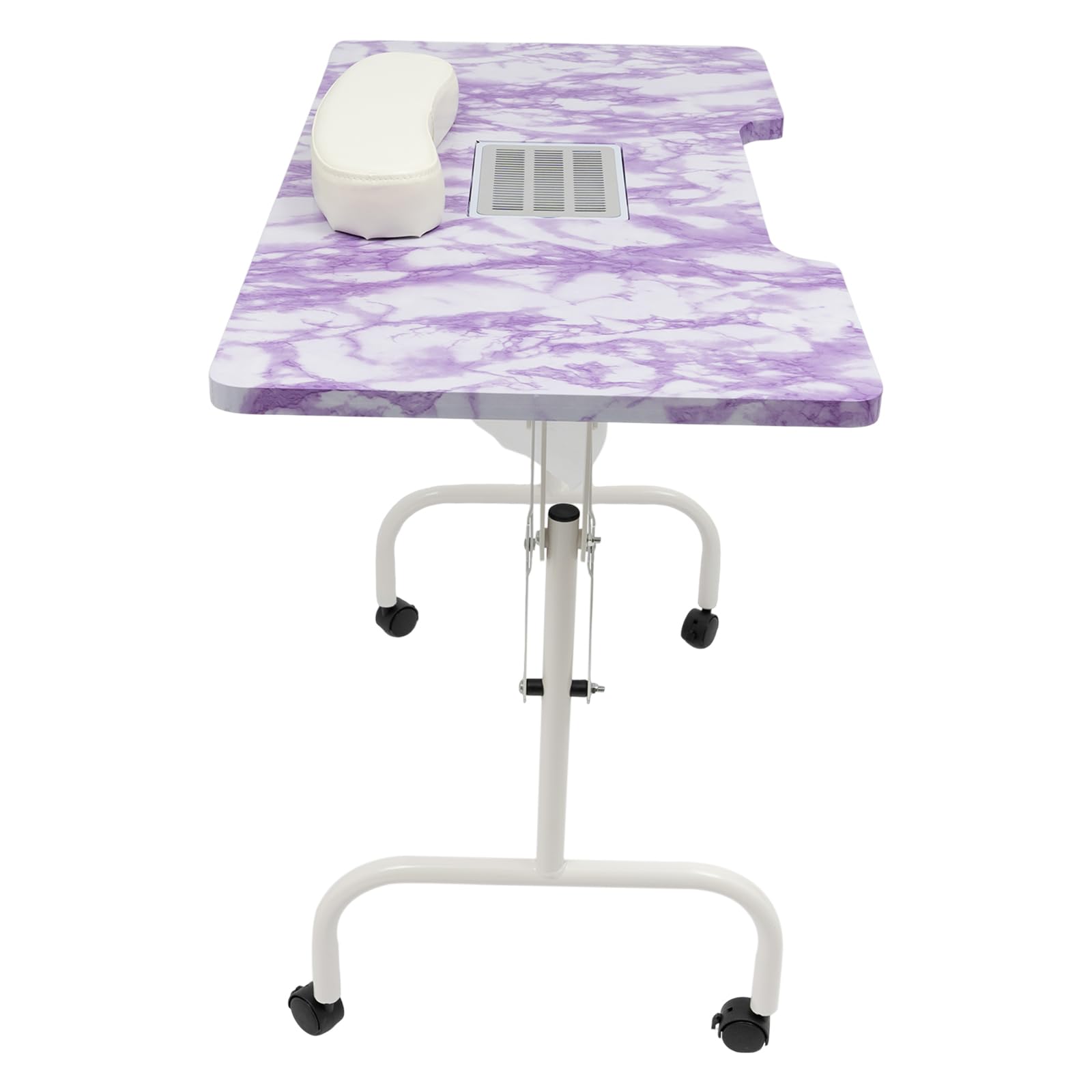 Maniküre Nageltisch mit Absaugung Maniküretisch Klappbar mit Rollen 95x48cm Profi Mobile Nagel Tisch 30kg für Zuhause, Studio