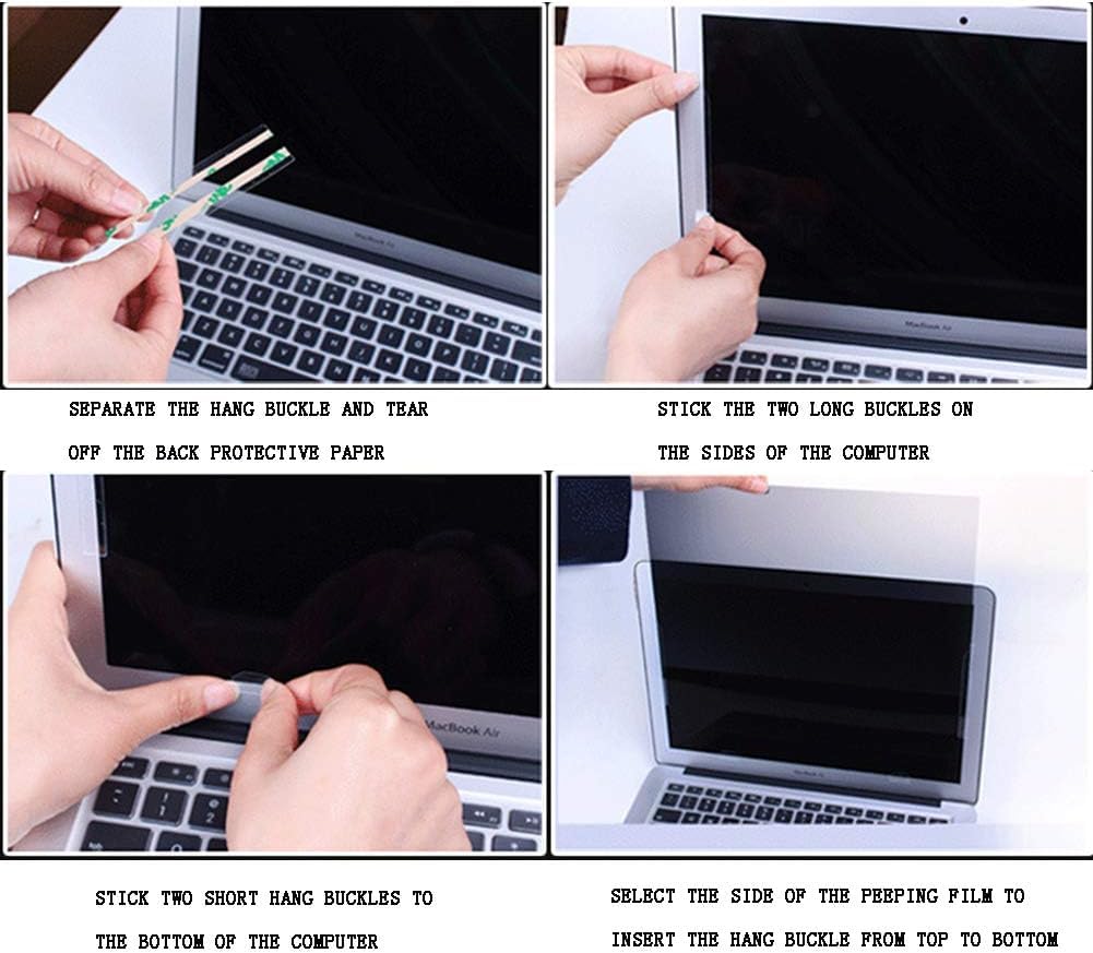 Filtro per La Privacy dello Schermo del Computer, Pellicola Protettiva per Notebook Facile da Smontare Anti-Sbirciare - Alta Definizione, Spessore 0,53 Mm, 13,4", 14"(309 * 174) 16:9