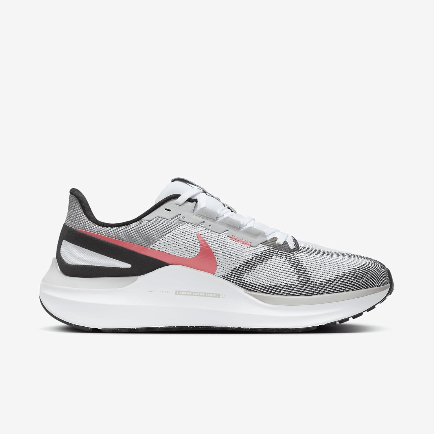 Nike Structure 25 Men's Road Running Shoes (DJ7883-109, White/Black/Hot Lava/Gamma Blue) Size 11.5