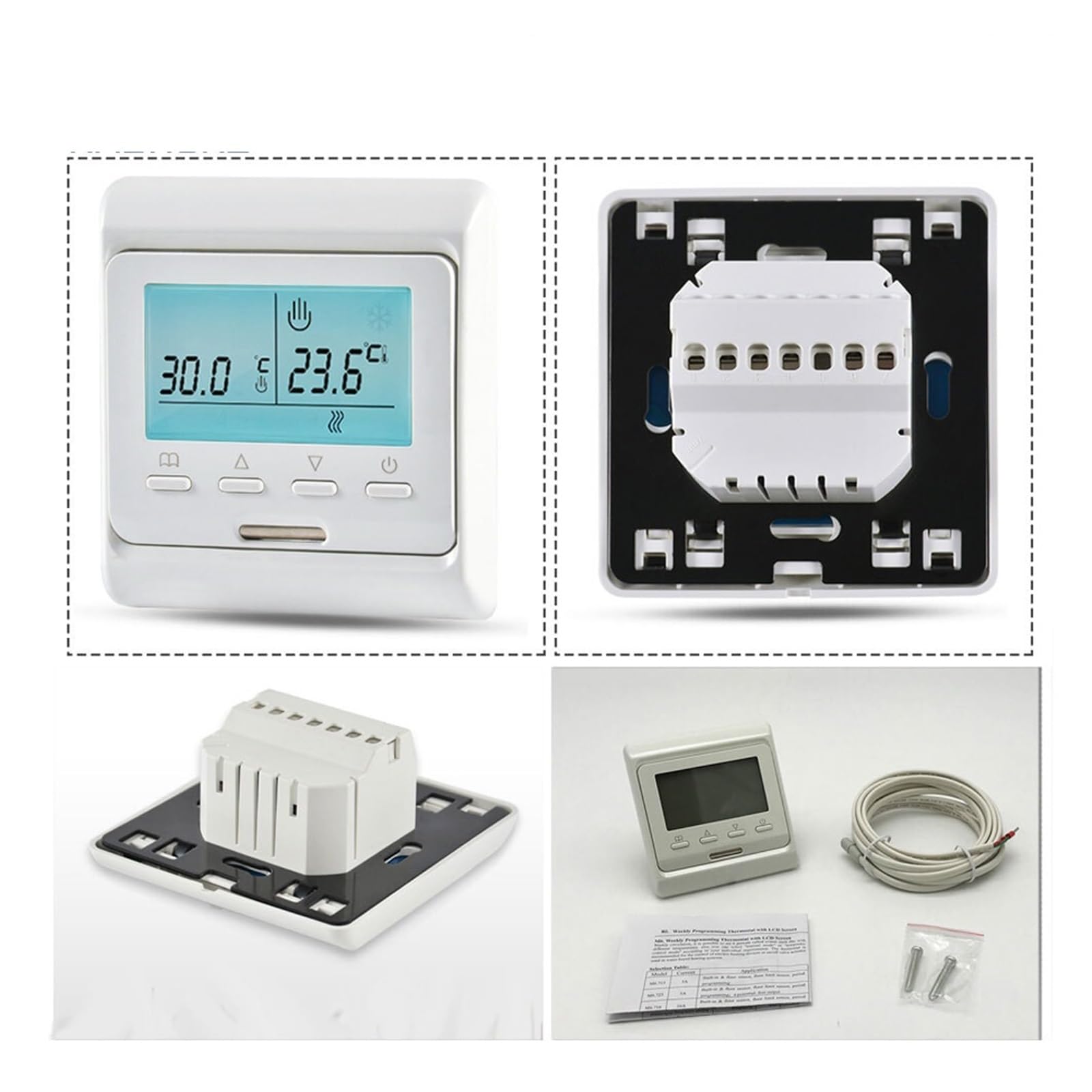 Termostat grzewczy z czujnikiem temperatury pokojowy Ciepły termostat podłogowy do termoregulatora kotła gazowego