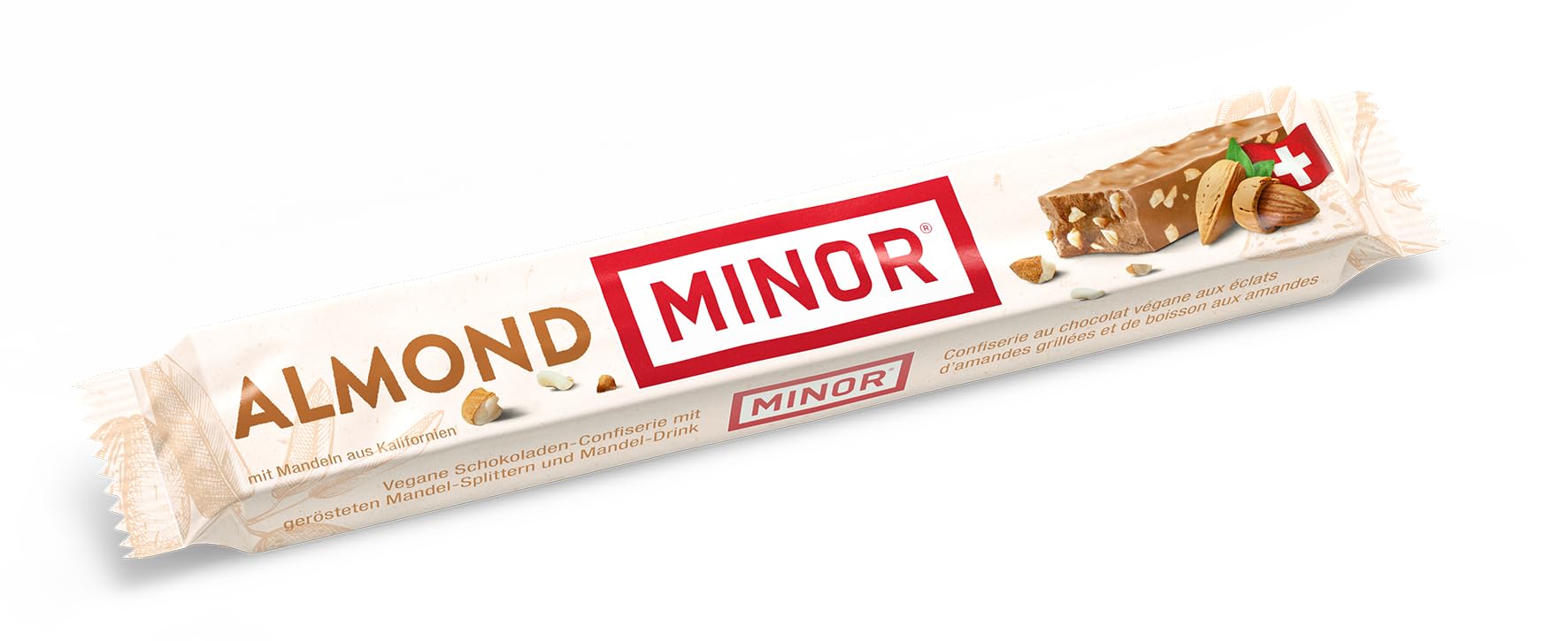Minor Almond Stängel Riegel Veganer Schokoriegel aus der Schweiz 1,848kg