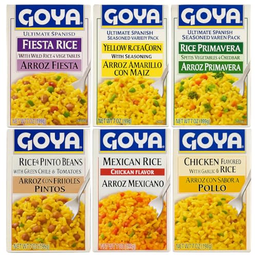 Goya Ultimate Spanish Variety Rice Pack – 6 Flavors: Chicken,