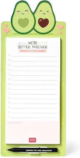 Legami Don't Forget - Blocco Note Magnetico, 11x28 Cm, Avocado