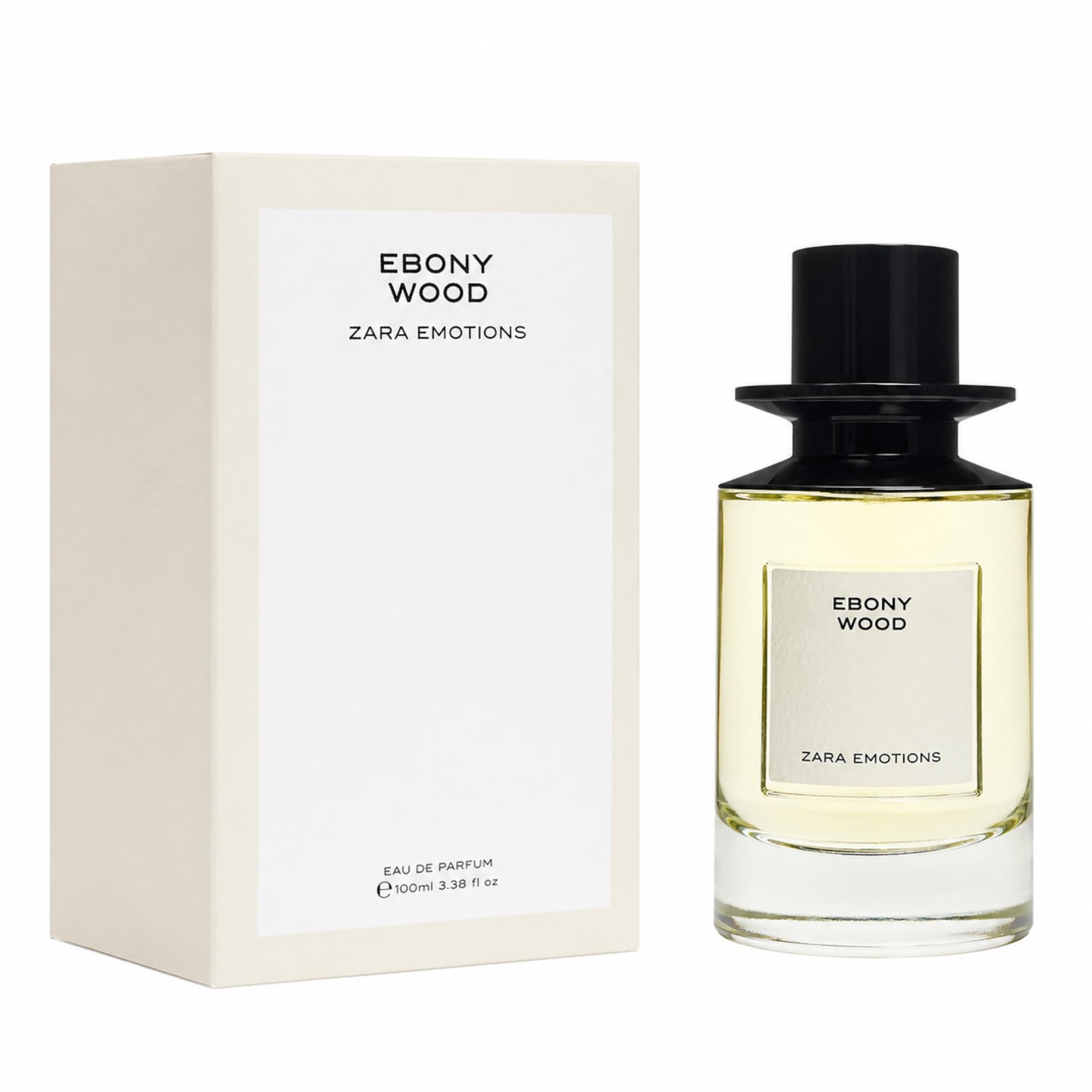 EBONY WOOD Parfüm Eau de Parfum 100ml – Holzig-würziger Unisex Duft mit Grapefruit, Zypresse, Rosa Pfeffer, Kaffee, Patchouli & Vetiver – Elegantes langanhaltendes Parfum für Damen und Herren