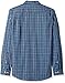 Amazon Essentials Men's Slim-Fit Long-Sleeve Poplin Shirt, Navy Plaid, X-Large