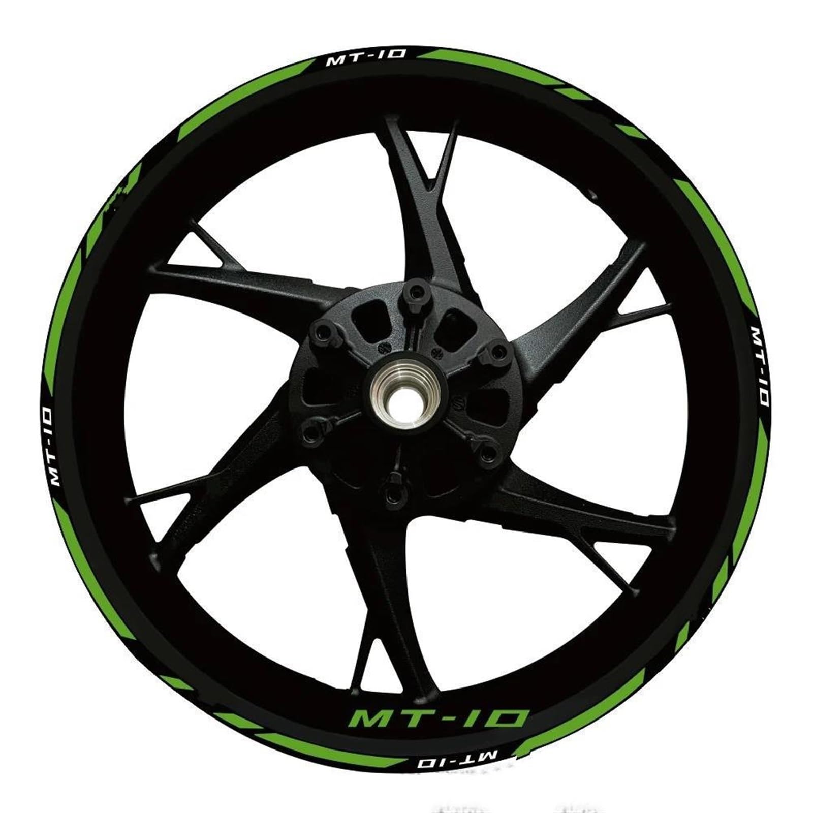 Stickers Motorcycle Wheel Stickers Night Reflective Decorative Rim for Yamaha MT10 MT-10(Style 13)