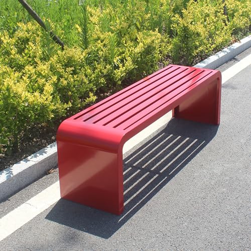 Banc de jardin en acier inoxydable design moderne et structure robuste - 2