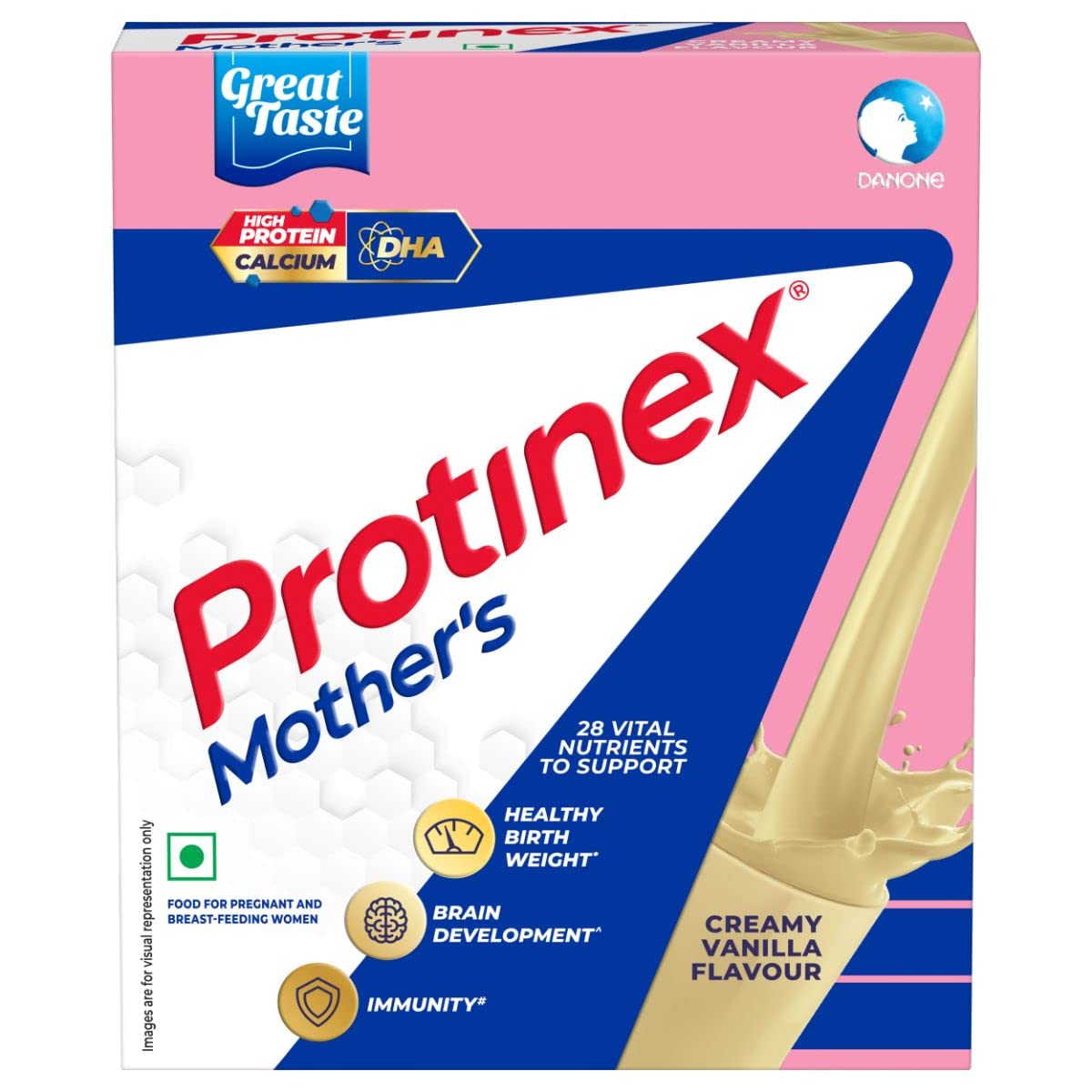 Protinex Mother’s Nutritional Mix – (Vanilla Flavor, 200 Gm/250 Gm, BIB) with 24 Vital Nutrients to Support Healthy Birth Weight, Brain Development & Immunity[weight may vary]