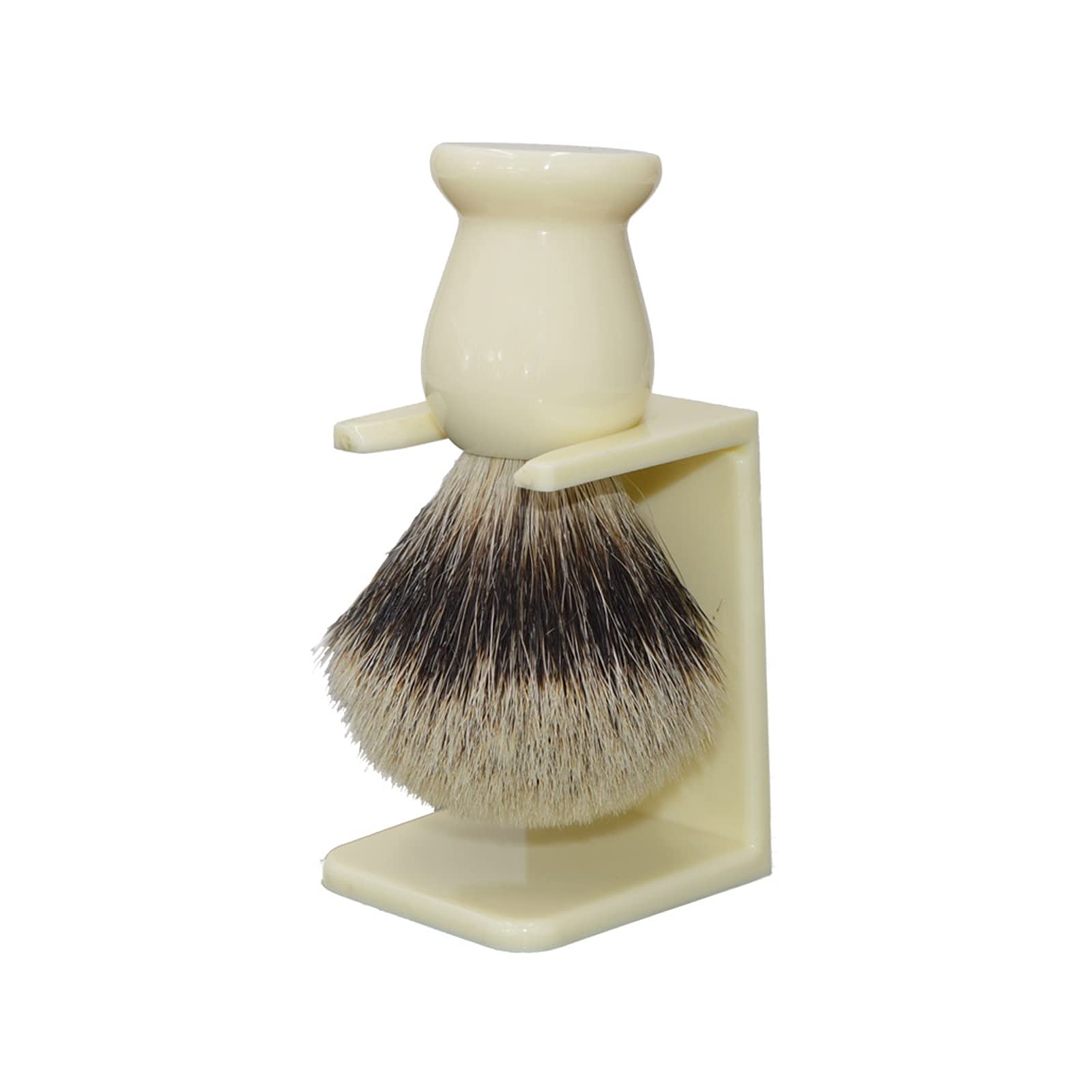 Pennello da Barba Alta qualità Capelli di Tasso Durevole Manico in Resina Barba Sapone Pennello in Schiuma Fatto a Mano Rasatura Spazzola
