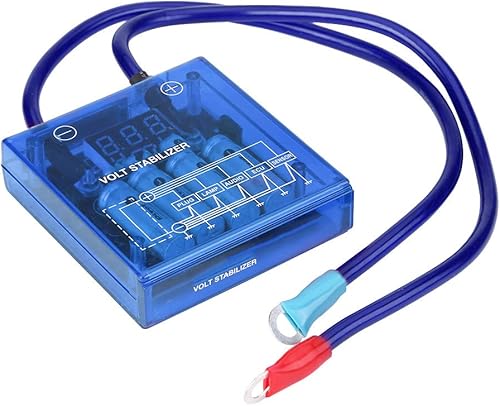 Miniatura 8 de Fydun Regulador estabilizador de voltaje, kit universal de regulador de ahorro de combustible para automóvil, W 3 cables de tierra para coche camión