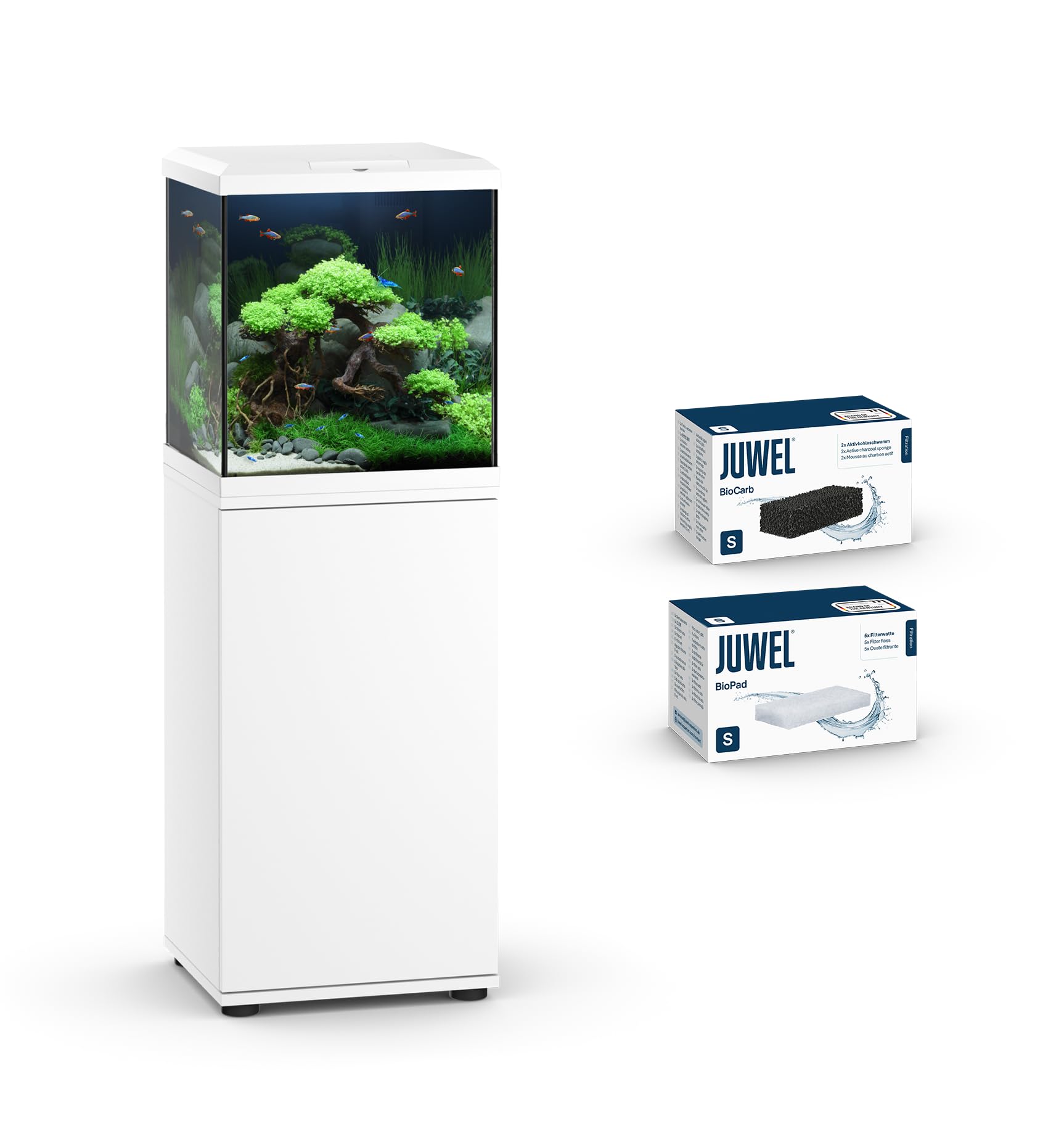 JUWEL Aquarium VIO Cube 54 Kombination Weiß Premium-Bundle